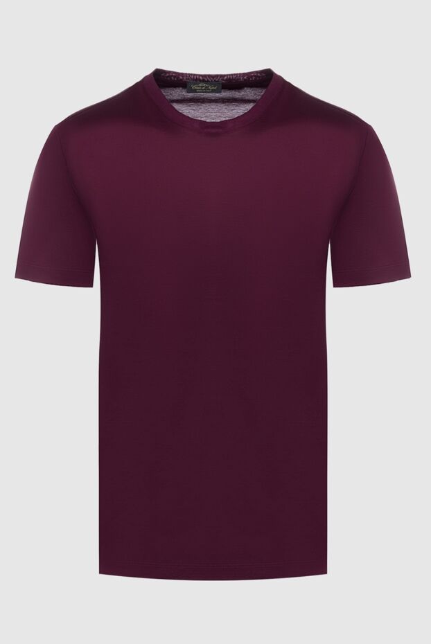 Cesare di Napoli man cotton t-shirt burgundy for men buy with prices and photos 162526 - photo 1