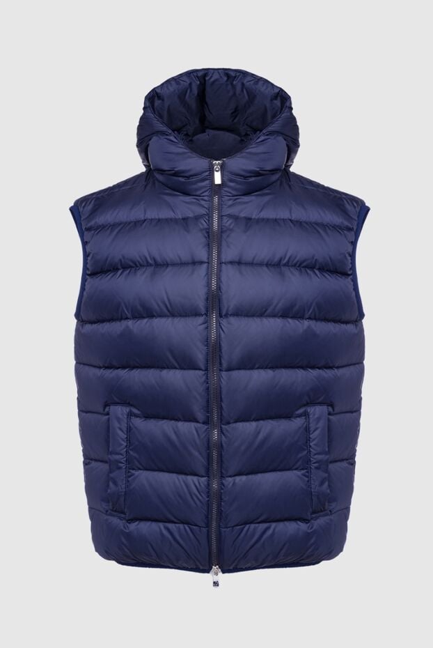 Tombolini dark blue down vest with voluminous quilting and wide pockets 162550 - photo 1