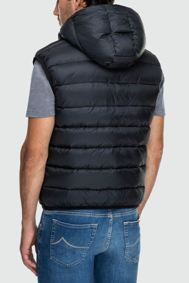 Tombolini black quilted vest with voluminous insulation and wide slit pockets 162551 - photo 3