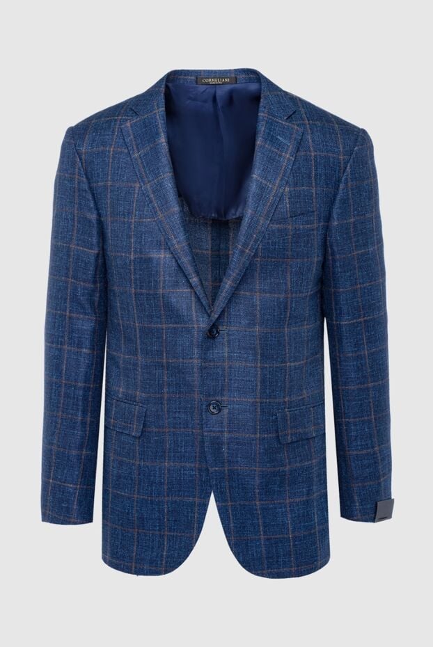 A wool jacket in a distinctive check with an emphasized structure - photo 1