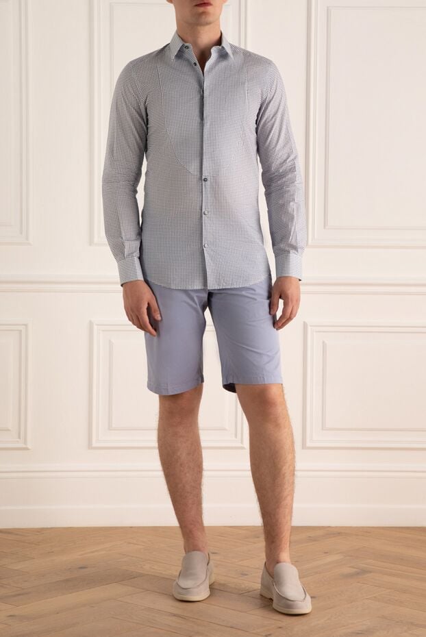 Corneliani shorts made of cotton with added stretch in a sky blue shade 162597 - photo 2