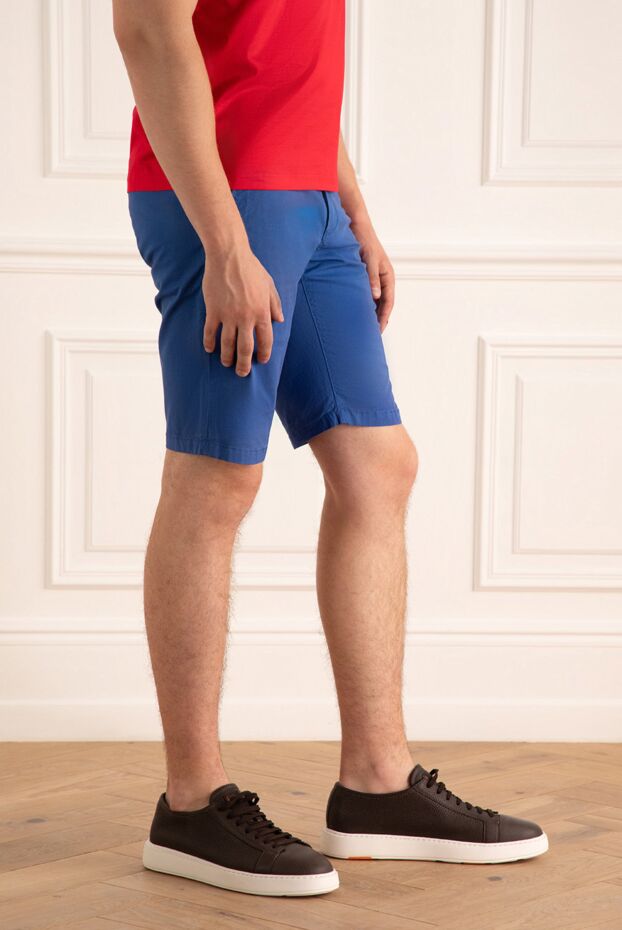 Corneliani shorts made of smooth cotton with added elastane in ultramarine tone 162603 - photo 3