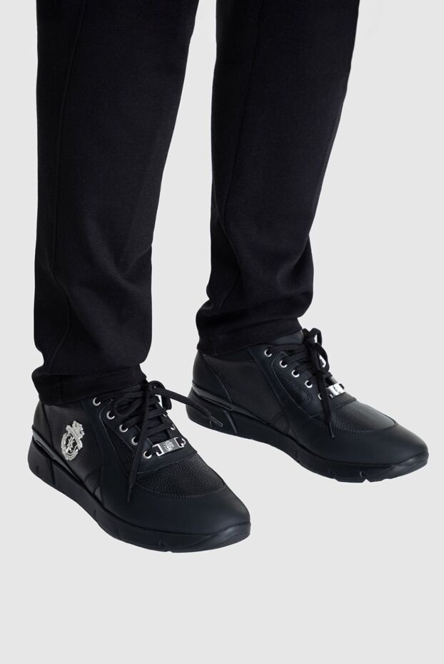 Billionaire мужские кроссовки из кожи черные мужские купить с ценами и фото 162617 - фото 2
