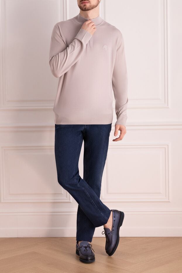 Stefano Ricci beige wool tee for men 162660 - photo 2
