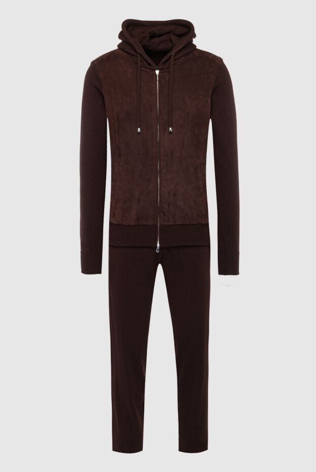 Cesare di Napoli man men's sports suit made of wool, viscose and cashmere, brown buy with prices and photos 162683 - photo 1