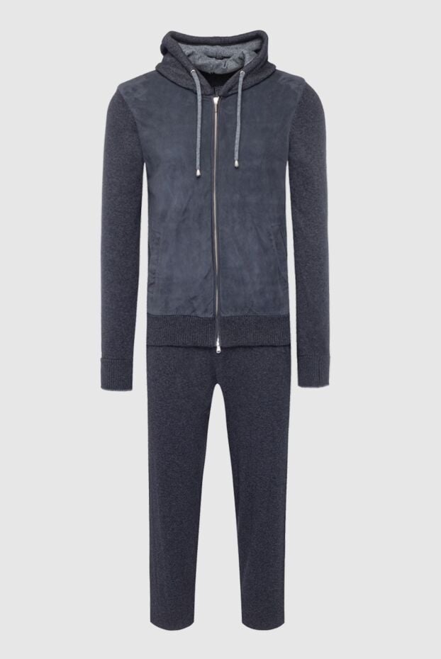 Cesare di Napoli men's sports suit made of wool, viscose and cashmere gray 162687 - photo 1