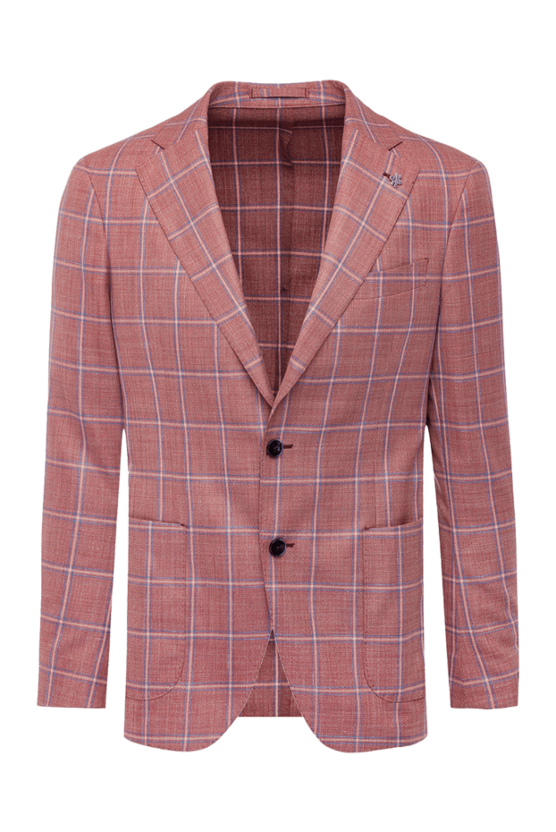 Lubiam pure wool jacket with prince of wales pattern in red tone 162698 - photo 1