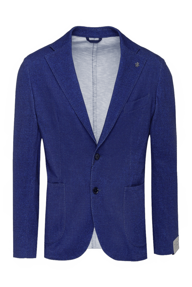 Lubiam men's blue cotton jacket 162700 - photo 1