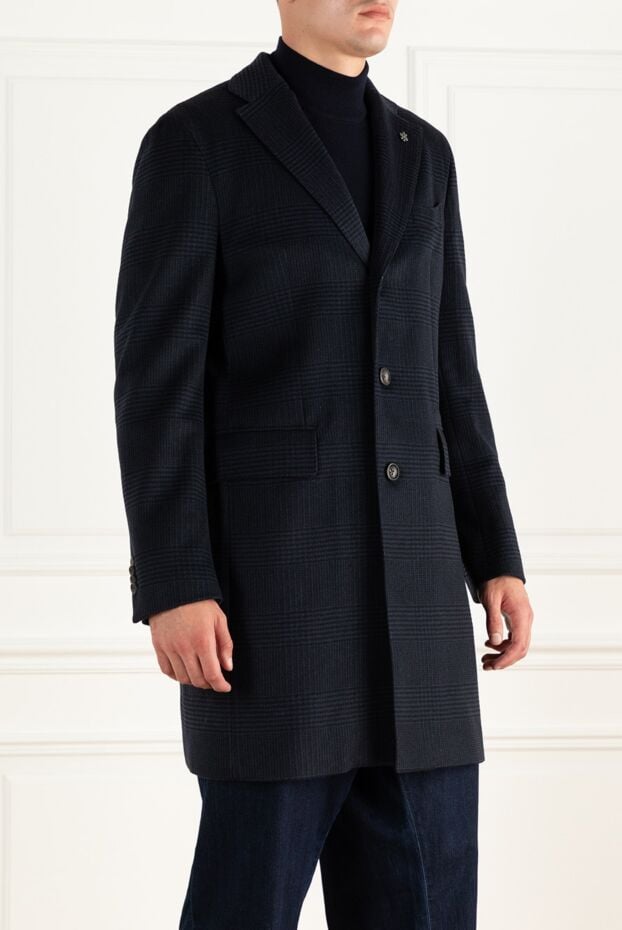 Lubiam wool and cashmere coat with large check pattern 162749 - photo 3