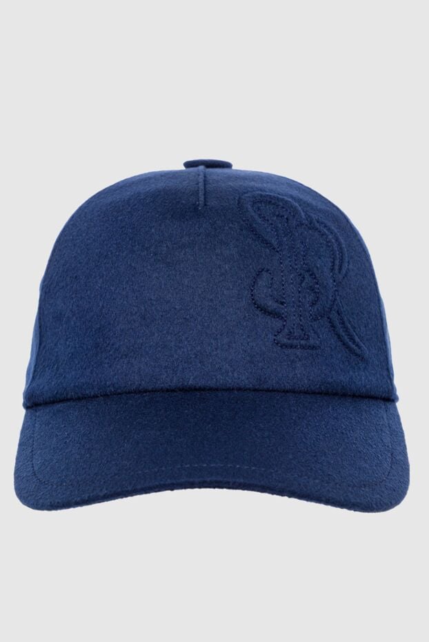 Stefano Ricci dark blue cashmere cap with 3d embroidery 162800 - photo 1