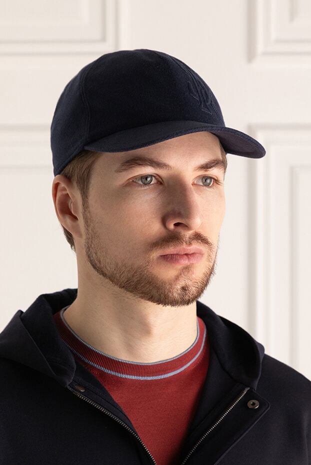 Stefano Ricci dark blue cashmere cap with 3d embroidery 162800 - photo 2