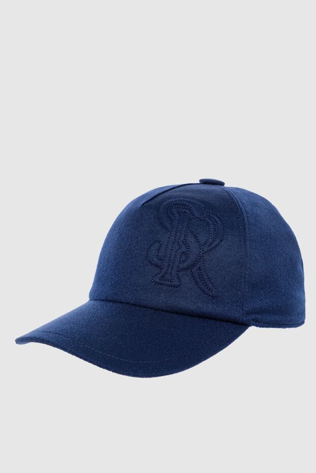 Stefano Ricci dark blue cashmere cap with 3d embroidery 162800 - photo 3