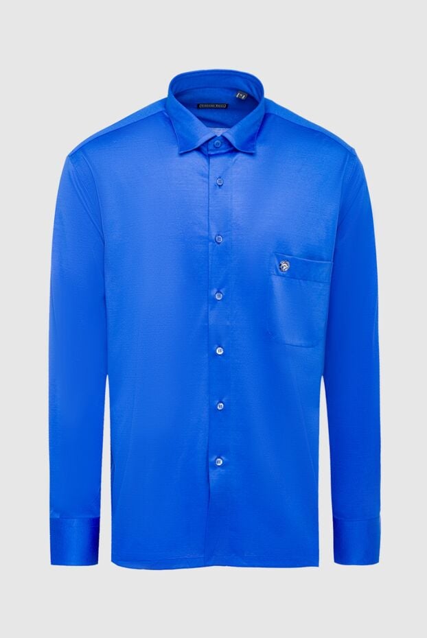 Stefano Ricci men's bright blue cotton shirt 162880 - photo 1