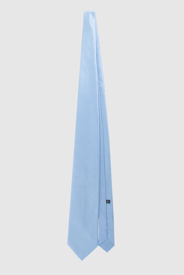 Stefano Ricci light blue silk tie with red bar tacks 162953 - photo 3