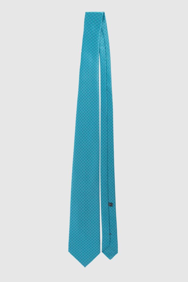 Stefano Ricci turquoise silk tie with micro-pattern 162965 - photo 3