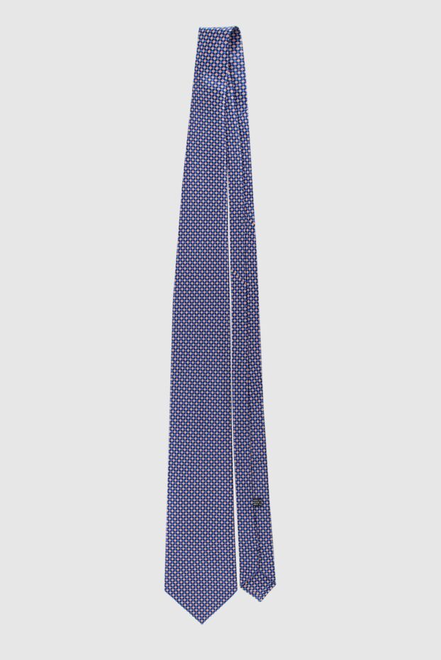Stefano Ricci men's tie made of natural silk in blue and pink colors 162969 - photo 3
