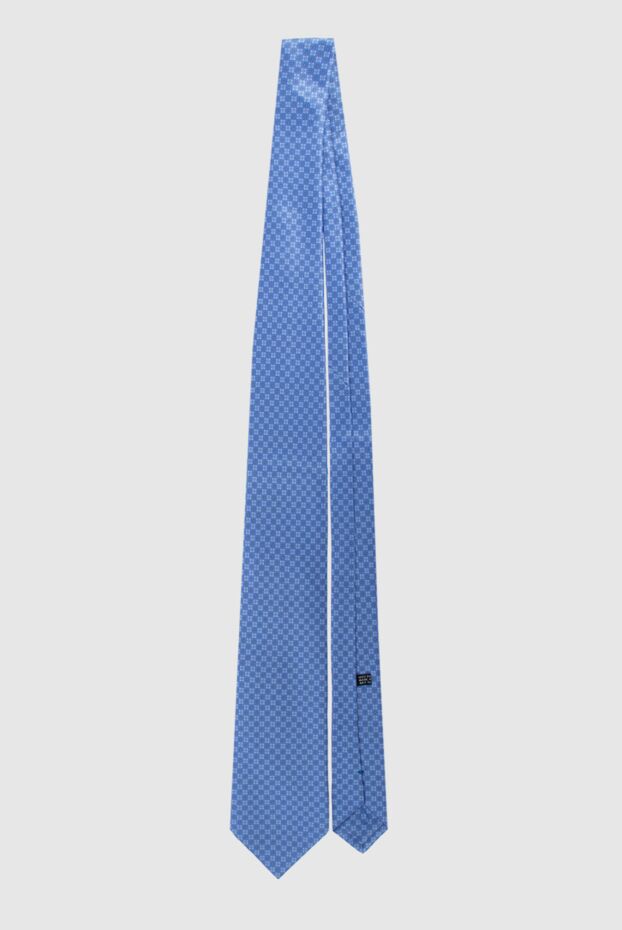 Stefano Ricci men's light blue silk tie with a small geometric pattern 162973 - photo 3