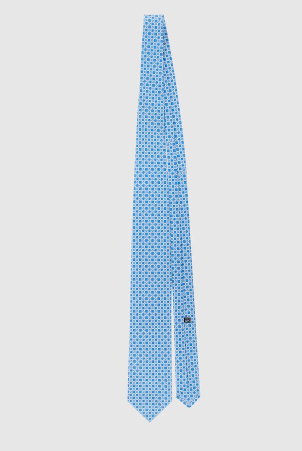 Stefano Ricci men's blue silk tie with interlocking circles pattern 162984 - photo 3