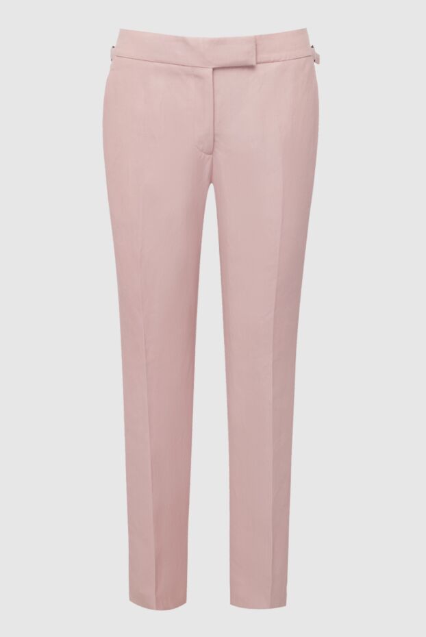 Tom Ford woman pink viscose and linen trousers for women buy with prices and photos 163023 - photo 1