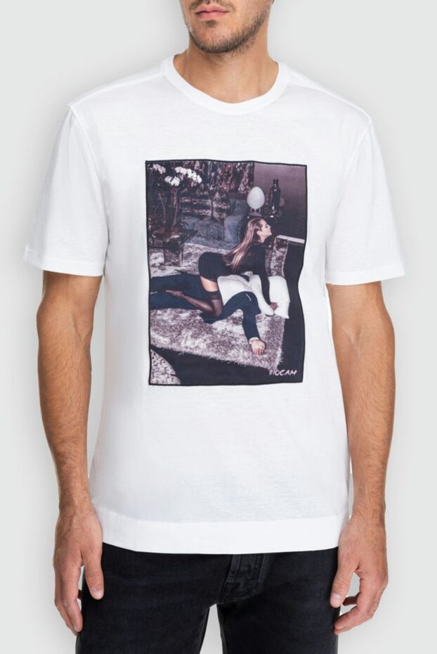 Limitato white t-shirt with art photo on interior background 163039 - photo 3