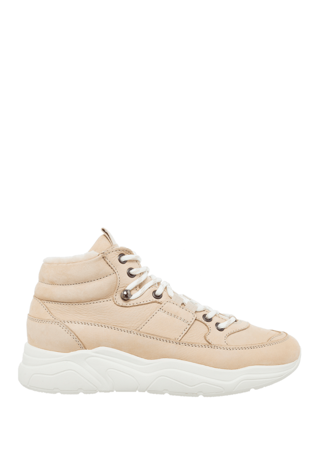 Doucal`s woman beige leather sneakers for women buy with prices and photos 163147 - photo 1