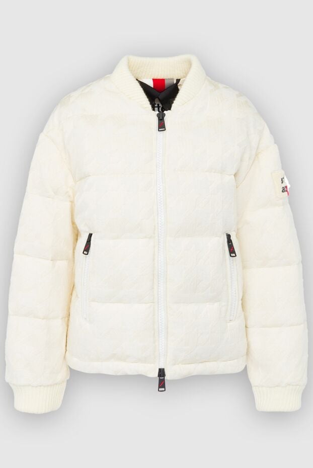 After Label white quilted bomber jacket with voluminous texture and zippers on down 163154 - photo 1