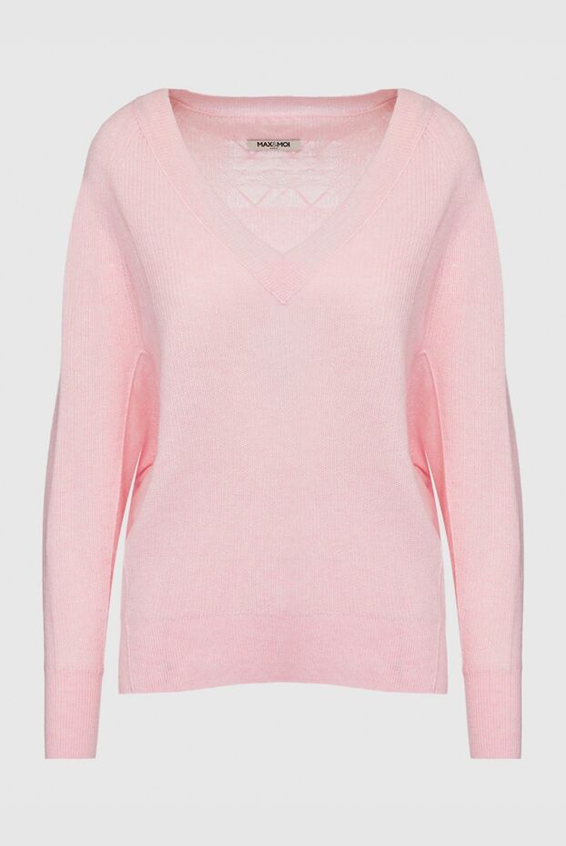 Max&Moi basic cashmere jumper with a smooth knit and a distinctive neckline 163177 - photo 1
