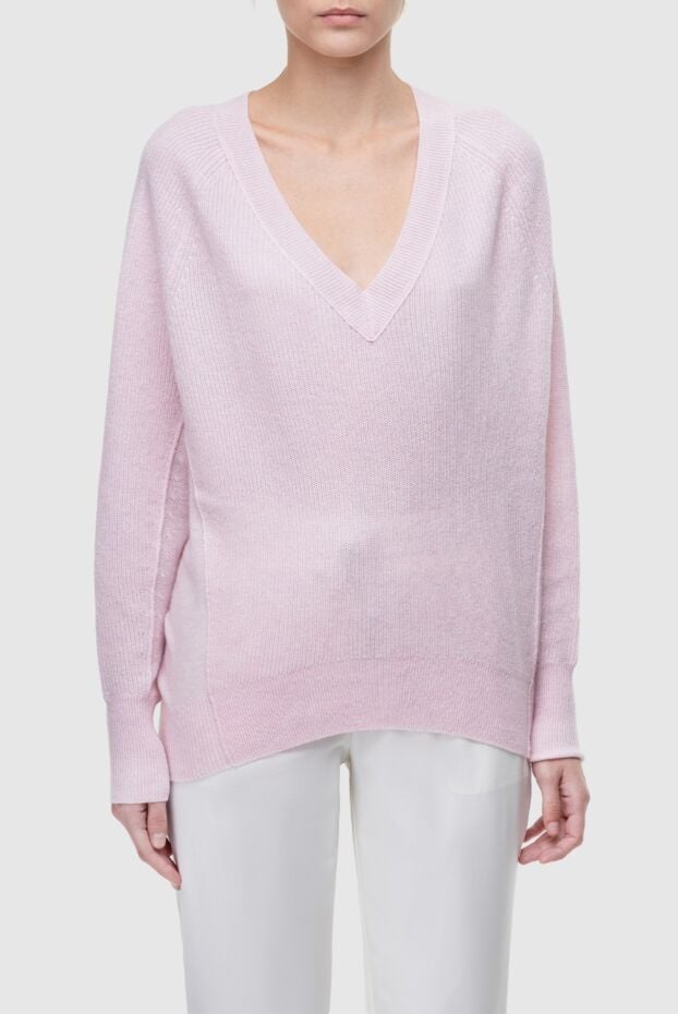 Max&Moi basic cashmere jumper with a smooth knit and a distinctive neckline 163177 - photo 2