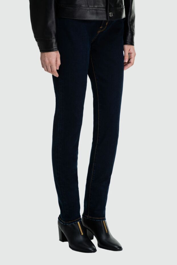 Jacob Cohen women's dark blue jeans with contrasting seams 163189 - photo 3