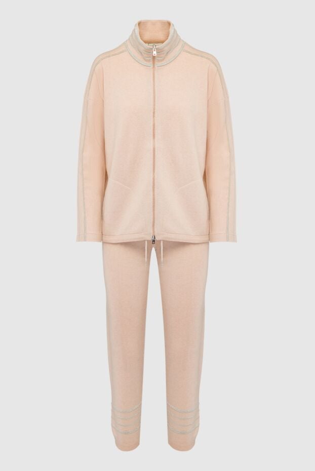 Panicale beige tracksuit with contrasting stripes on sleeves and trousers 163255 - photo 1