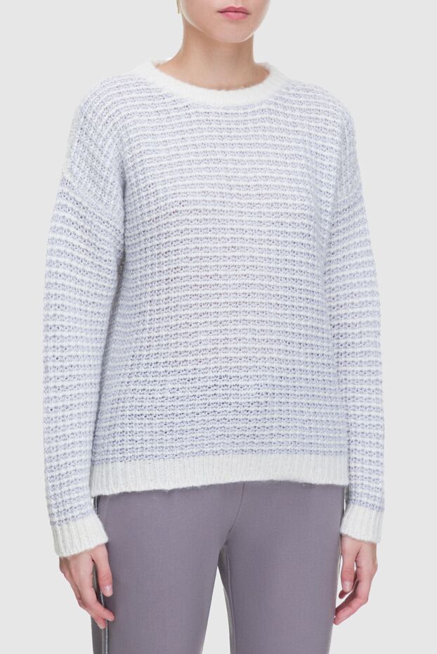 Panicale light purple womens jumper with white 163267 - photo 2