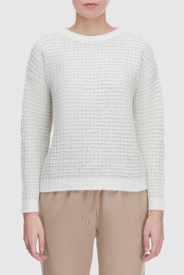 Panicale white womens jumper with silver accents 163268 - photo 3