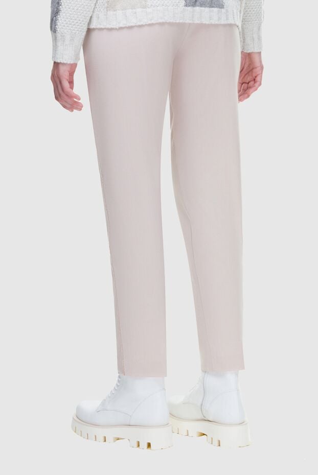 Panicale women's short pants with ties in beige 163274 - photo 3