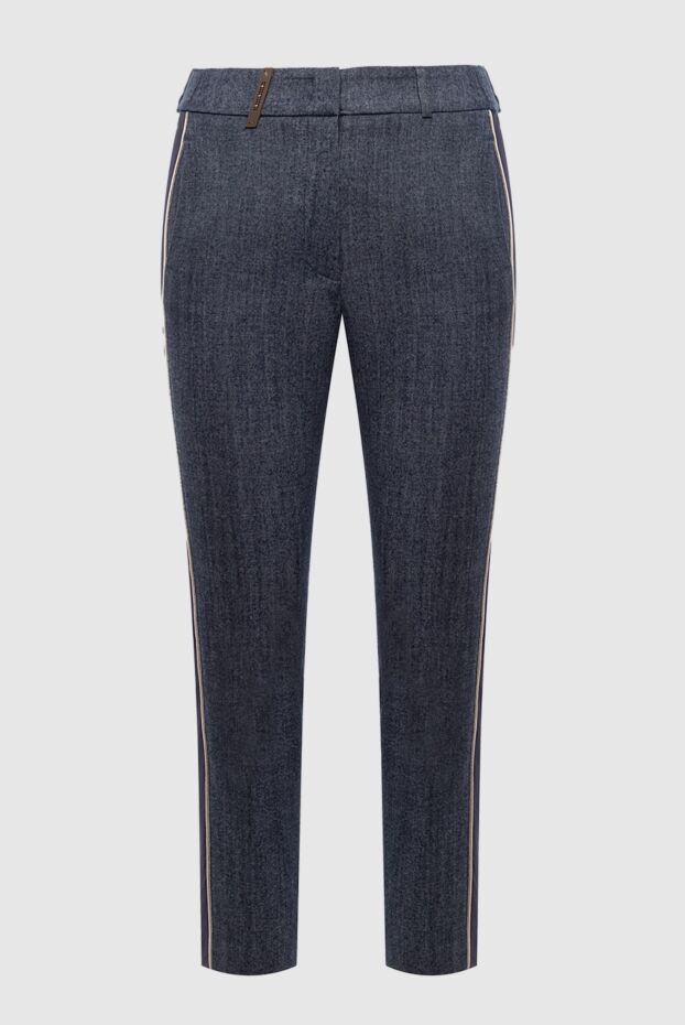 Peserico женские брюки синие женские купить с ценами и фото 163374 - фото 1