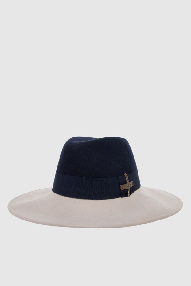 Peserico women's blue hat with beige brim 163385 - photo 3