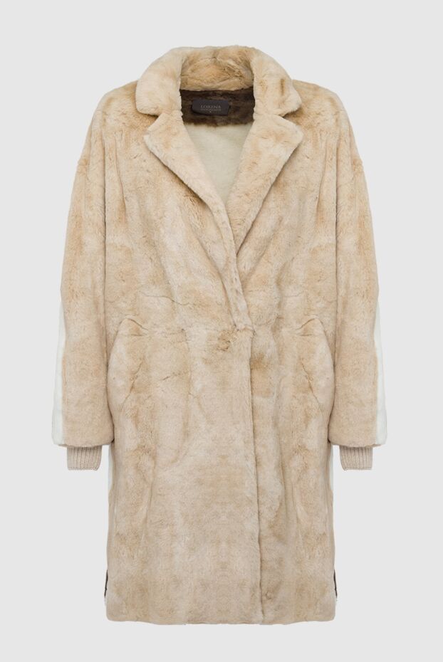 Lorena Antoniazzi woman beige women's fur coat buy with prices and photos 163396 - photo 1