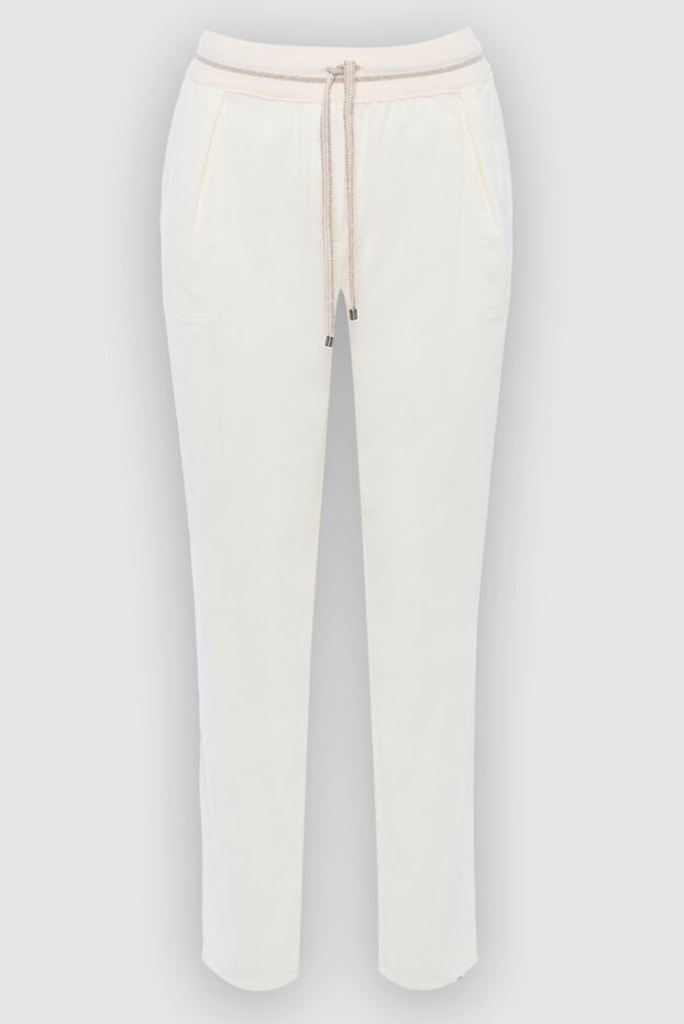 Lorena Antoniazzi woman beige cotton trousers for women buy with prices and photos 163441 - photo 1