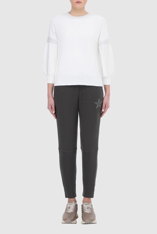 Lorena Antoniazzi woman gray cotton trousers for women buy with prices and photos 163442 - photo 2