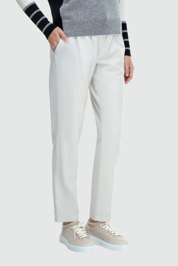 Lorena Antoniazzi women's pants with drawstring gray 163449 - photo 3
