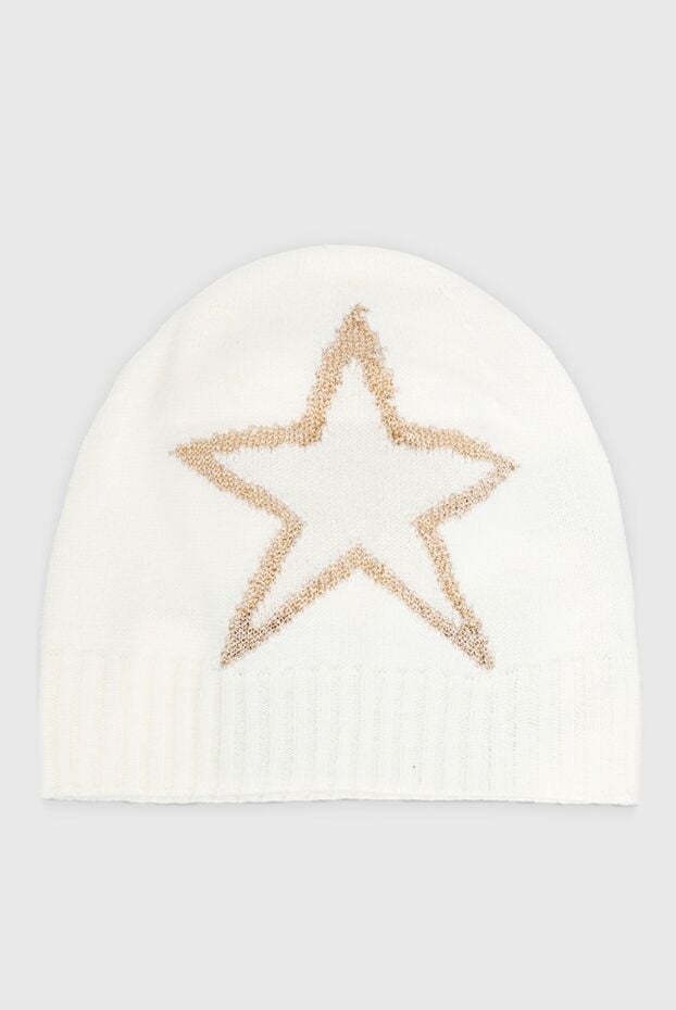 Lorena Antoniazzi white women's hat with beige star 163507 - photo 1