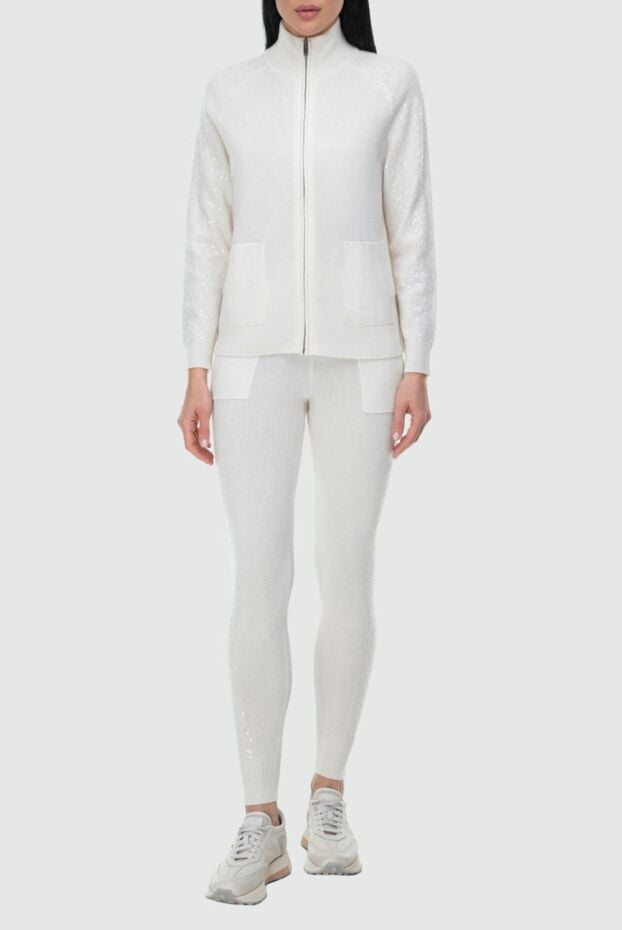 Cashmere & Silk Milano cashmere pants white for women 163543 - photo 2