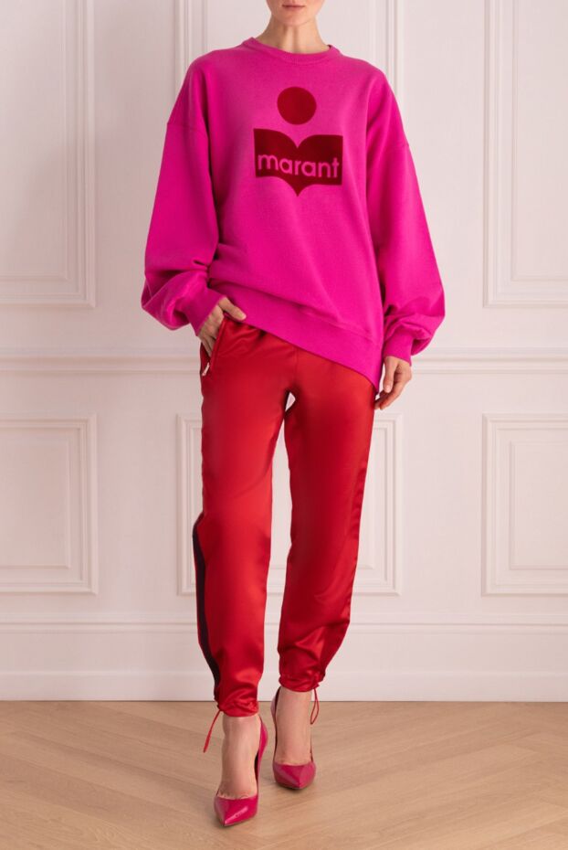 Isabel Marant woman pink cotton and polyester jumper for women buy with prices and photos 163660 - photo 2