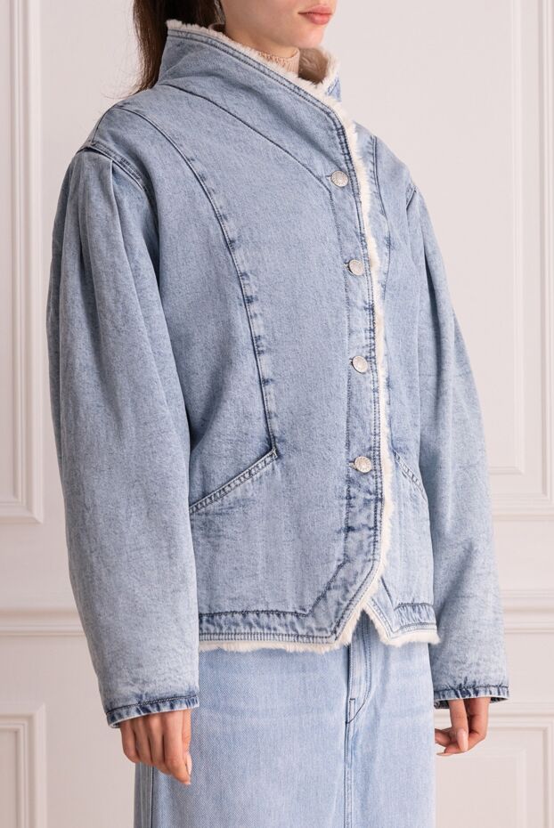 Isabel Marant denim jacket with insulated lining and asymmetrical button closure 163670 - photo 3