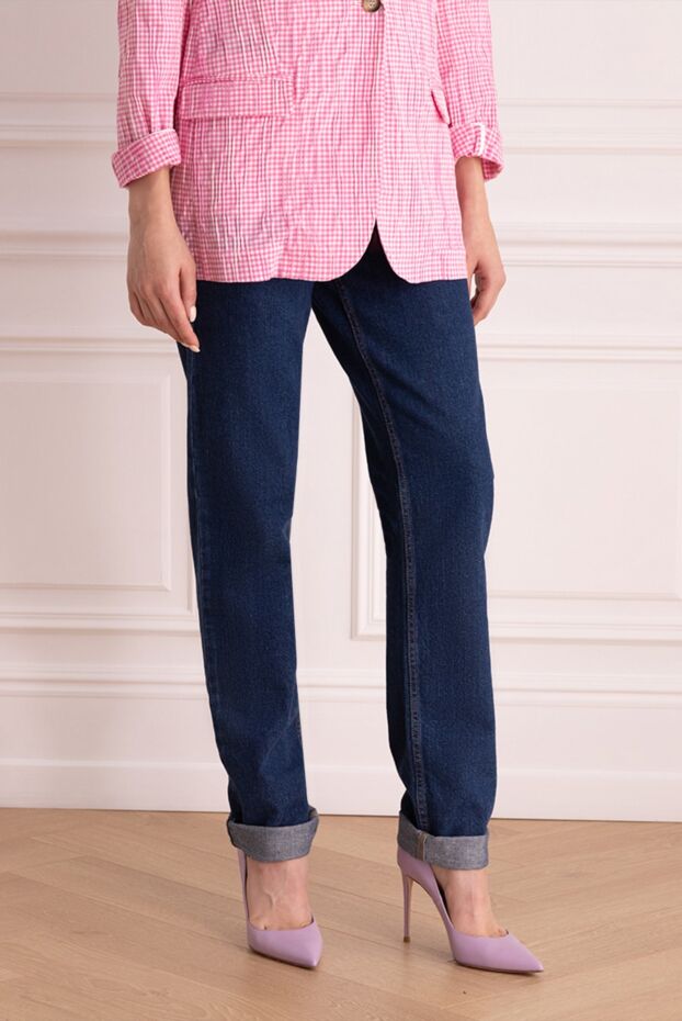 Isabel Marant women's wide-leg blue jeans 163674 - photo 3