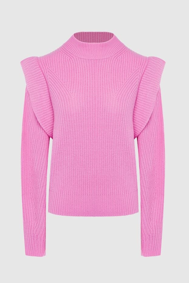 Isabel Marant pink knitted jumper made of wool and cashmere with decorative buttons 163675 - photo 1