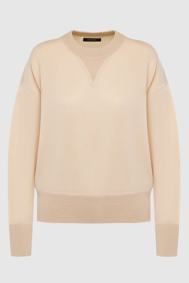 Isabel Marant beige womens wool jumper with a simulated v-neck 163677 - photo 1