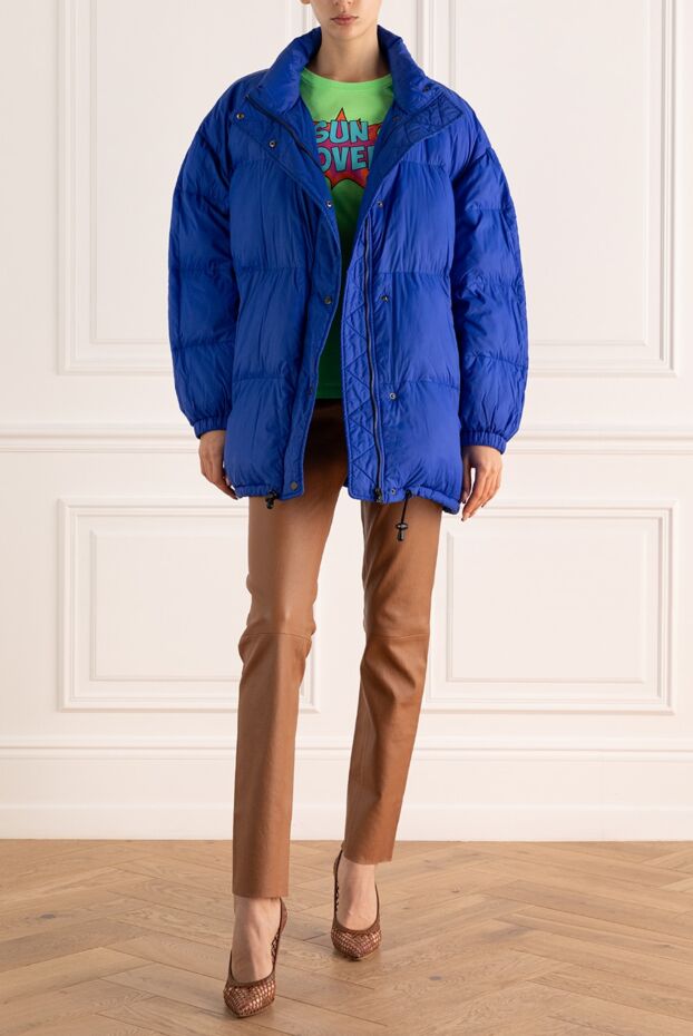 Isabel Marant women's straight cut down jacket in rich blue color 163679 - photo 2