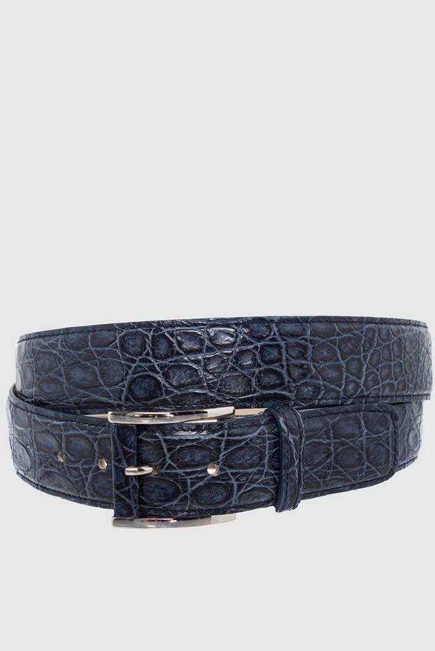 Tardini man crocodile leather belt blue for men buy with prices and photos 163704 - photo 1