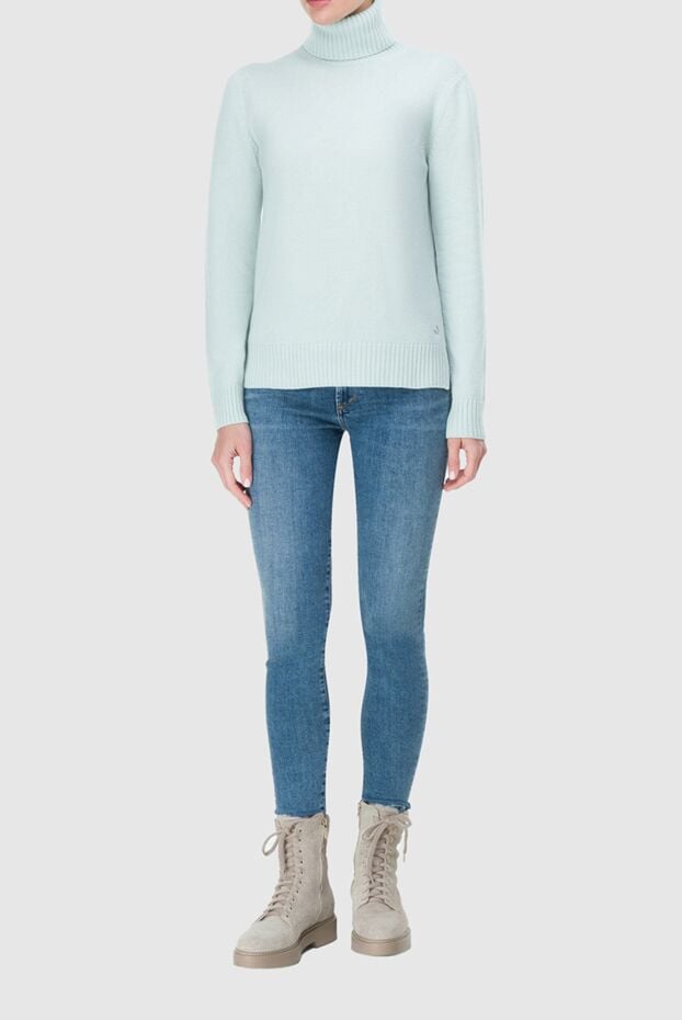 Loro Piana light green cashmere turtleneck jumper 163813 - photo 2