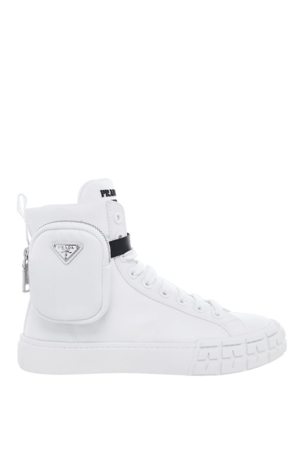 Prada woman white polyamide and leather sneakers for women buy with prices and photos 163858 - photo 1